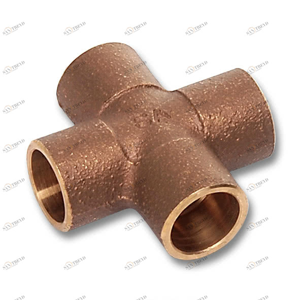 1418028 SANHA 4180 крестовина ВП, бронза  28 мм 