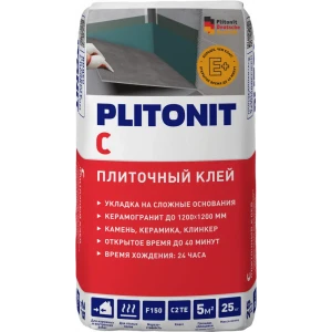 Клей плиточный Plitonit С C2TE 25 кг