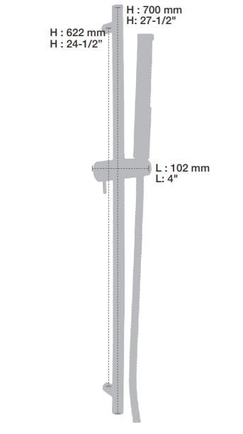Встраиваемый термостатический набор для ванны с ручным душем BARIL PRO-4300-51 ARCH-00094933 - Вид №3
