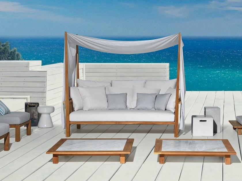 Gervasoni 3-местный садовый диван с балдахином из ткани Gervasoni outdoor sun-id-1474046 - Вид №2