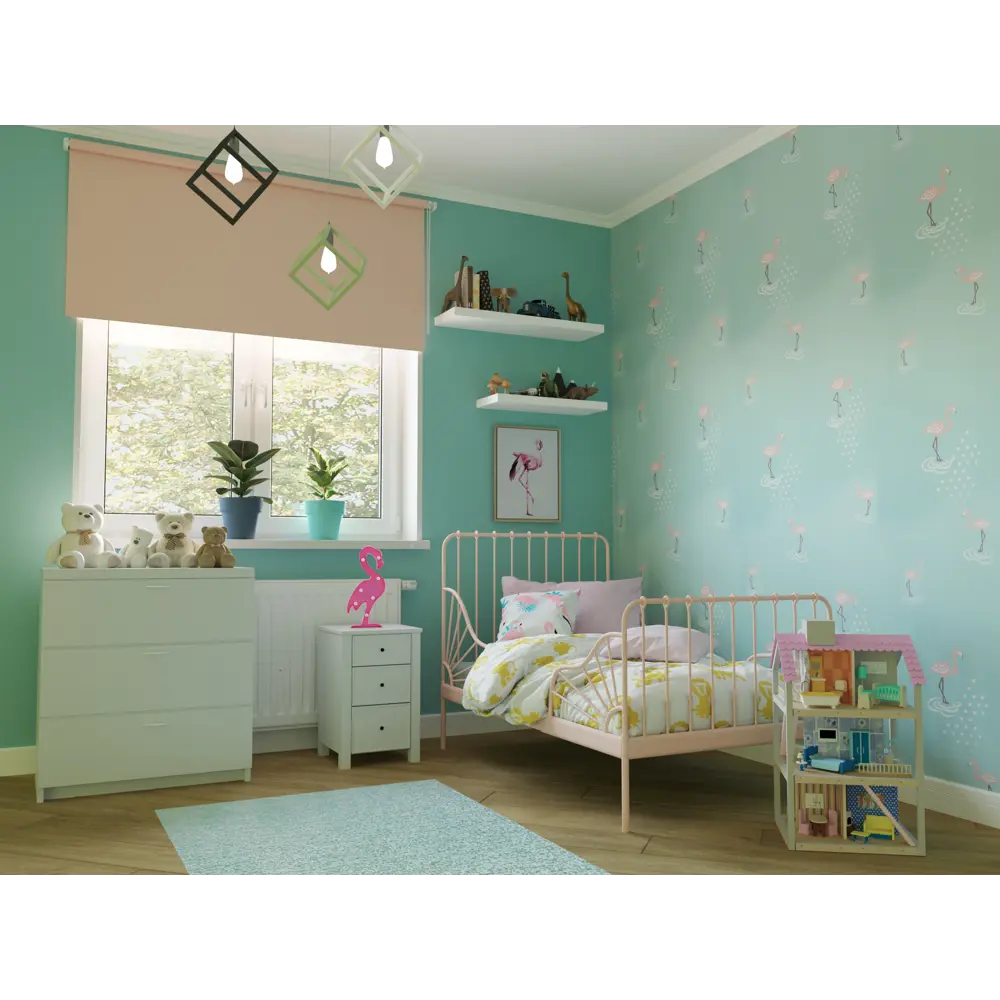 Обои флизелиновые Inspire с эффектом окрашенных стен голубые 0.53х10 м эффект окрашенных стен STLM-2109432 - Вид №2