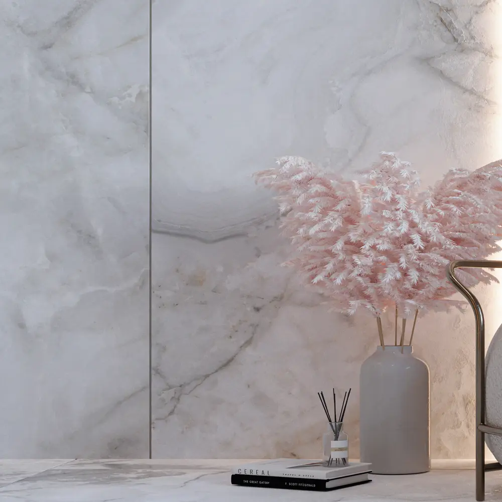 Глазурованный керамогранит Abgres Statuario 80x160 см 2.56 м² матовый цвет белый Santreyd STLM-2022936