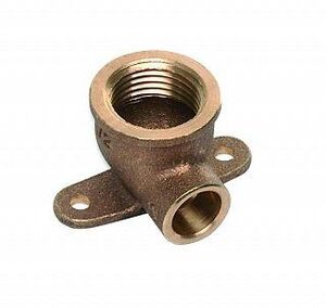 144721812 SANHA 4472G настенная водорозетка, с 2 точками крепежа, бронза 18x1/2 мм