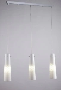Подвесной светильник ST Luce Сега 3 лампы SL293.503.03 ST LUCE SL293 070295 Прозрачный;серебро
