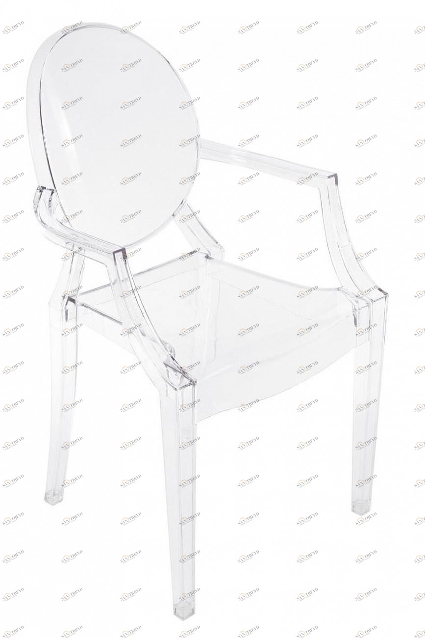 Стул с подлокотниками прозрачный Louis Ghost BRADEX HOME  00-3973882 Прозрачный 