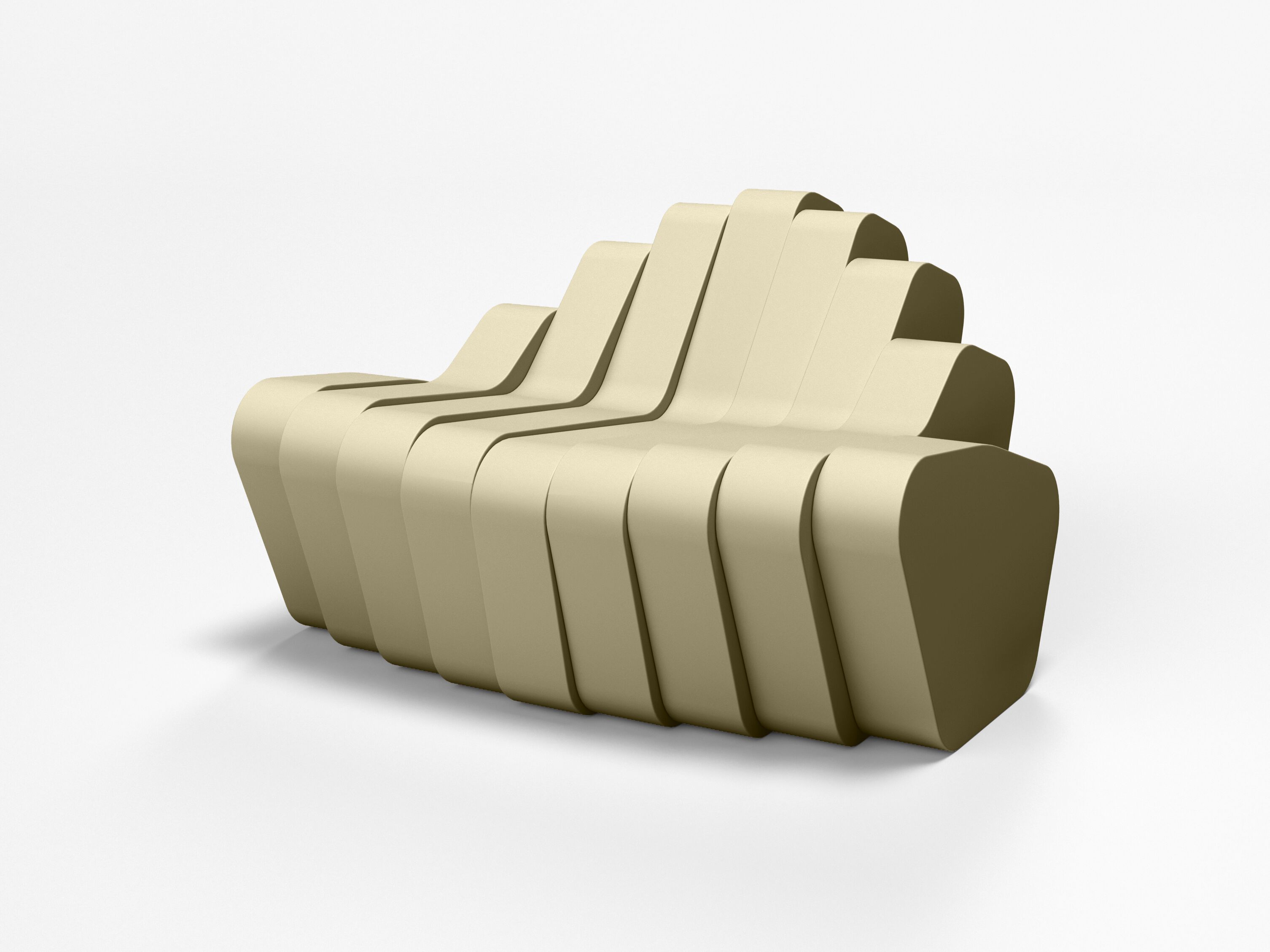 Пенопластовая скамья со спинкой SIXINCH Cliffy ARCH-00009974