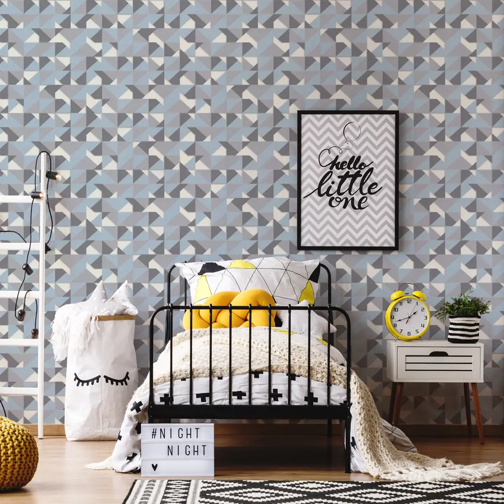 Обои виниловые Аспект Ру Оригами голубые 1.06 м 70309-64 STLM-2013677 - Вид №2