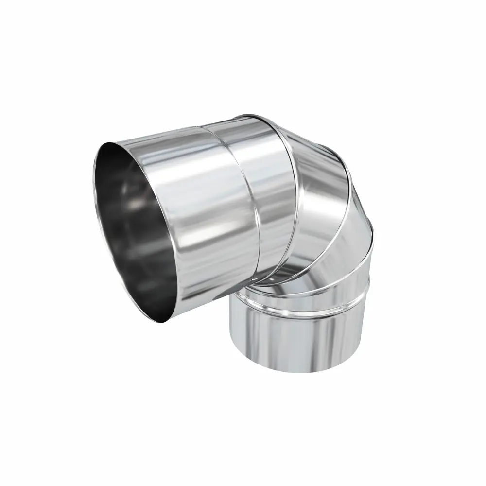 Отвод для дымохода Коракс D120 205x120 мм нержавеющая сталь 0.5 мм STLM-2161110