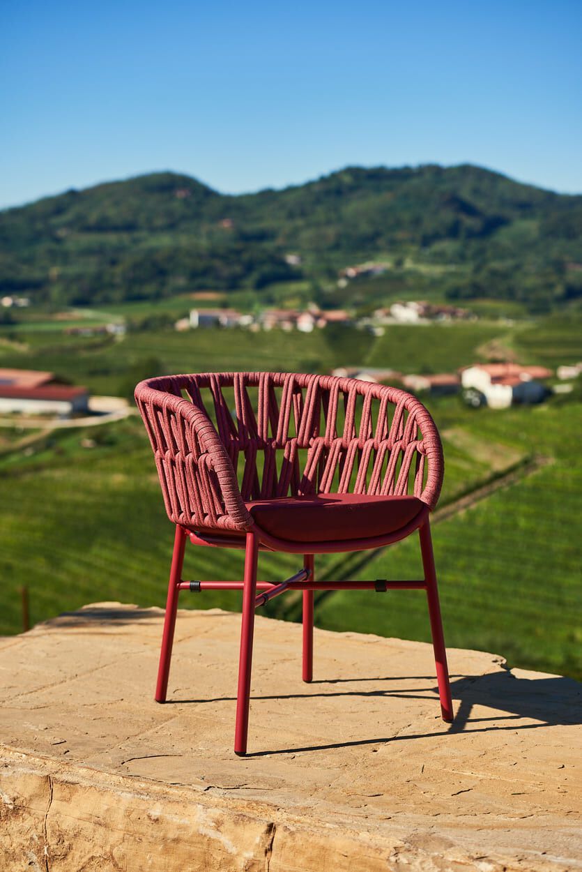 Штабелируемый садовый стул с подлокотниками DRIGANI Drop ARCH-00044870 - Вид №24