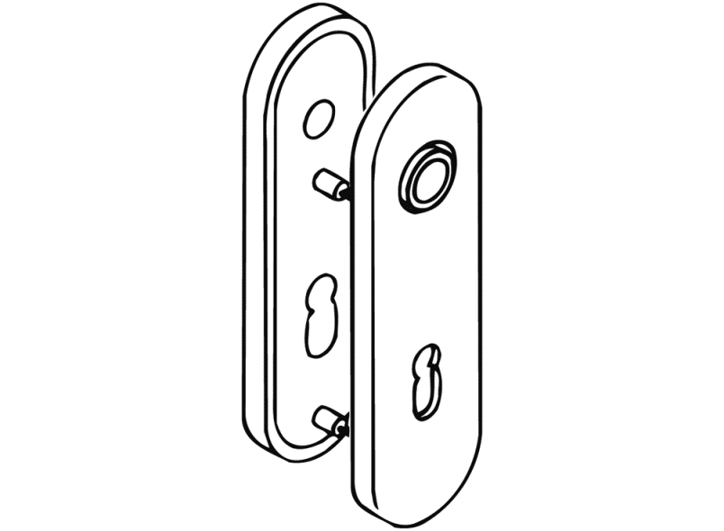 230.20PBRKN короткая пластина (р-техник) HEWI Komponenten | Ersatzteile  - Вид №2