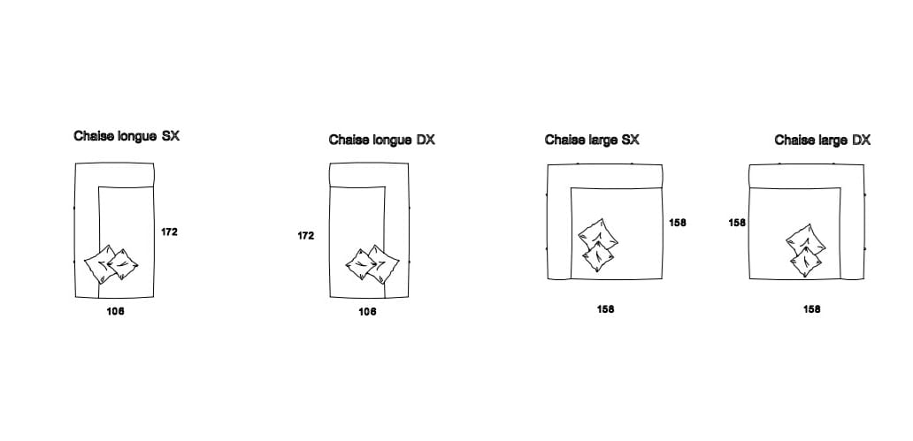 Тканевый диван с полуостровом Former In Italia ARCH-00080144 - Вид №7