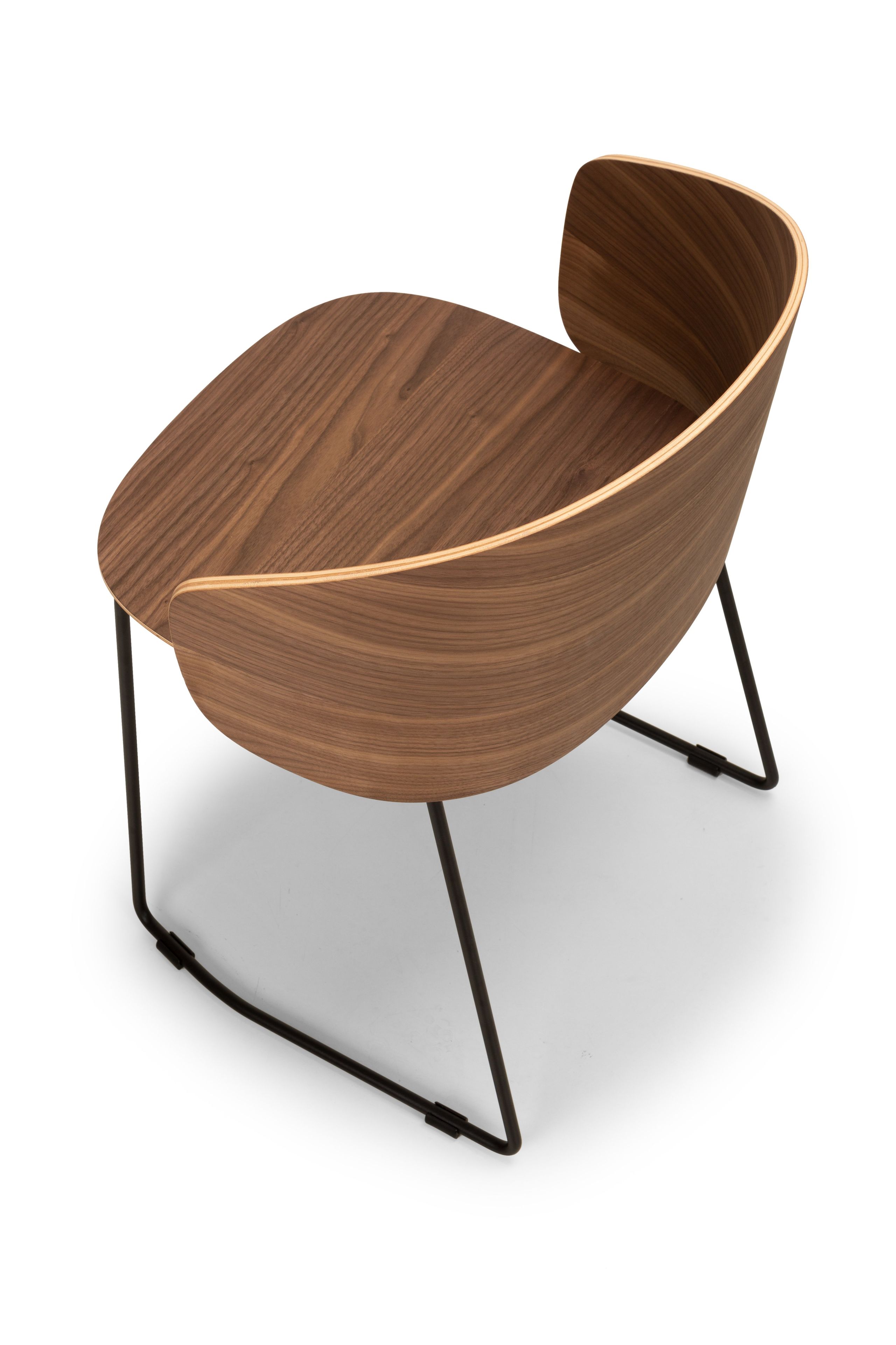 Стальной и деревянный стул с подлокотниками True Design Not Wood ARCH-00135527 - Вид №5