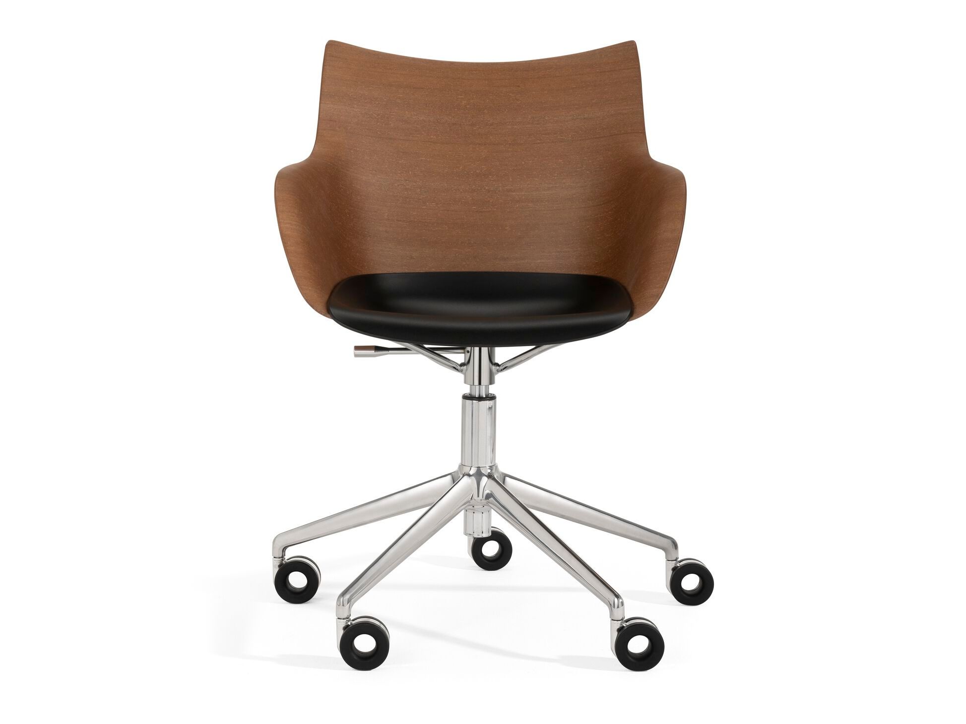 Стул с регулируемой высотой из шпона с колесами Kartell Smart Wood ARCH-00040971 - Вид №18