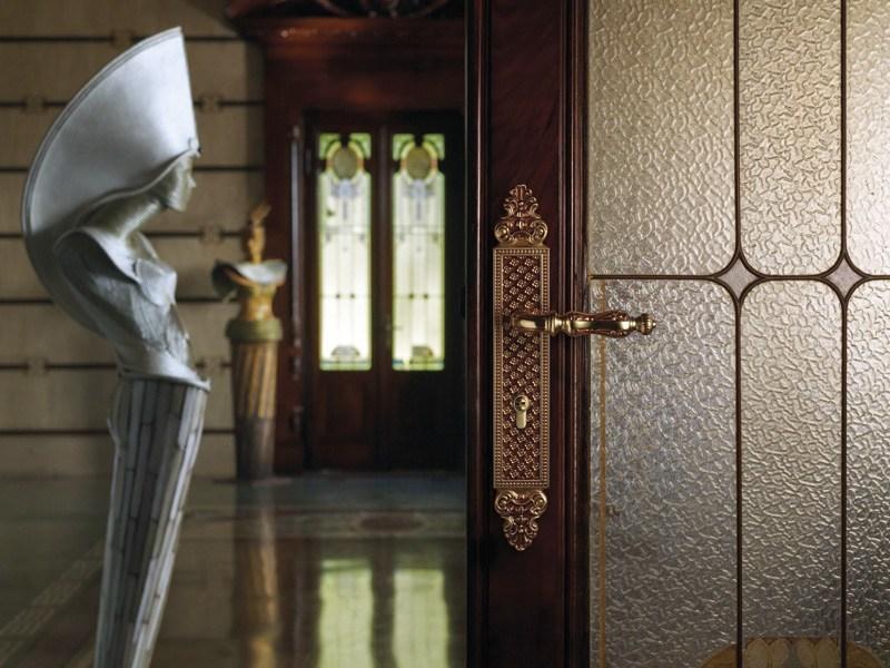 LINEA CALI' Ручка из хромированной латуни на пластине Soleil sun-id-1444982 - Вид №1