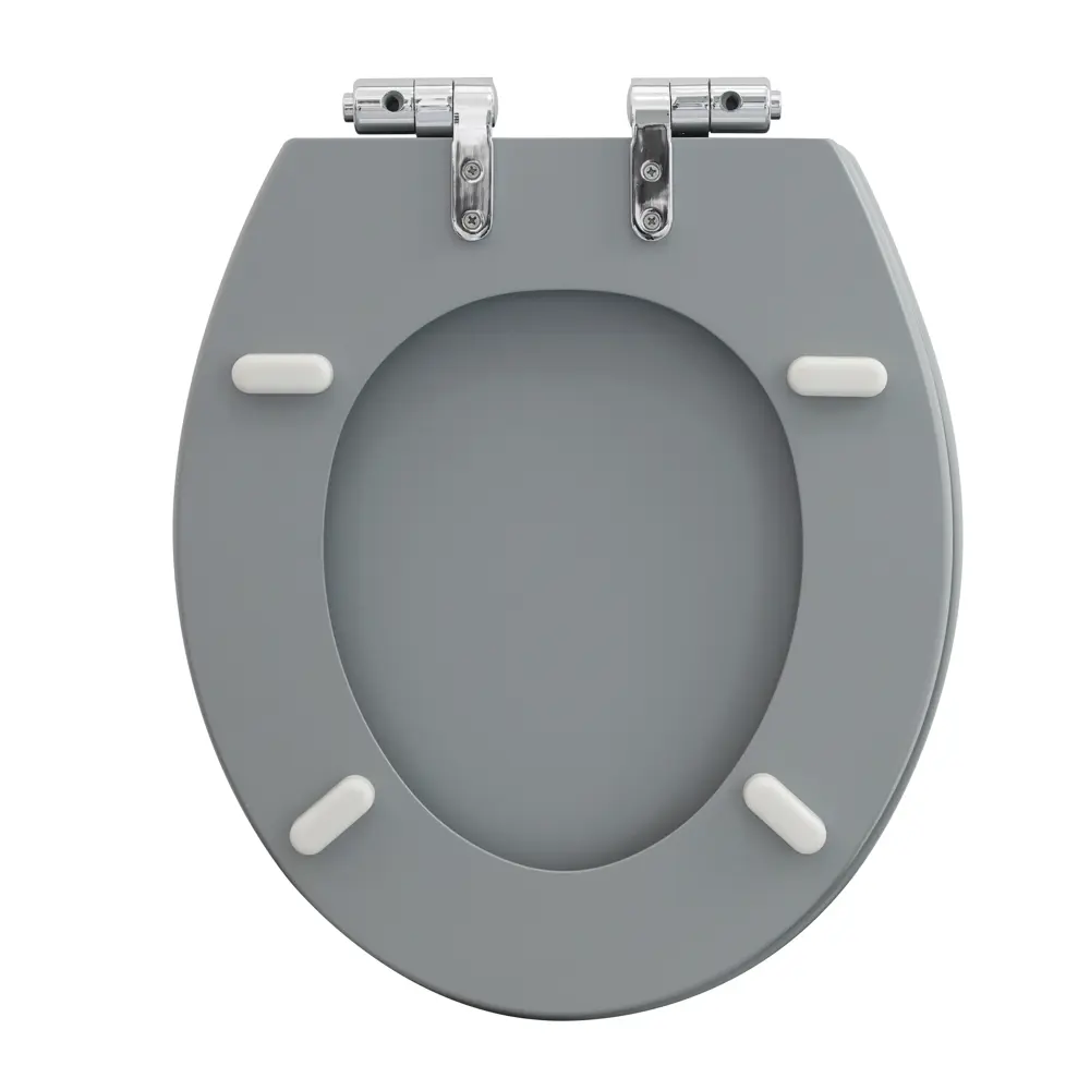 Сиденье для унитаза KONSENSA Терни с микролифтом цвет темный бетон STLM-2076334 - Вид №3