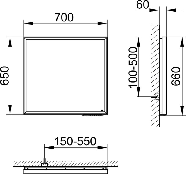 14597172000 Зеркало с подсветкой KEUCO Royal Lumos - Вид №5