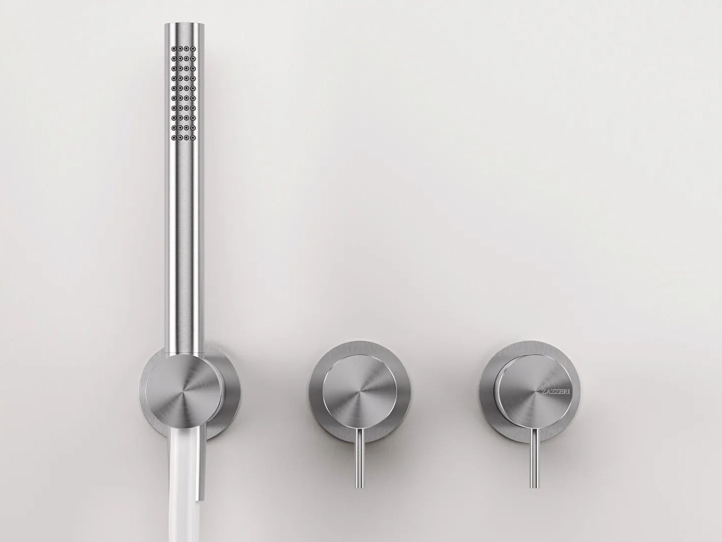 Смеситель для душа с 3 отверстиями и ручным душем Zazzeri Z316 MONO ARCH-00112936 - Вид №1