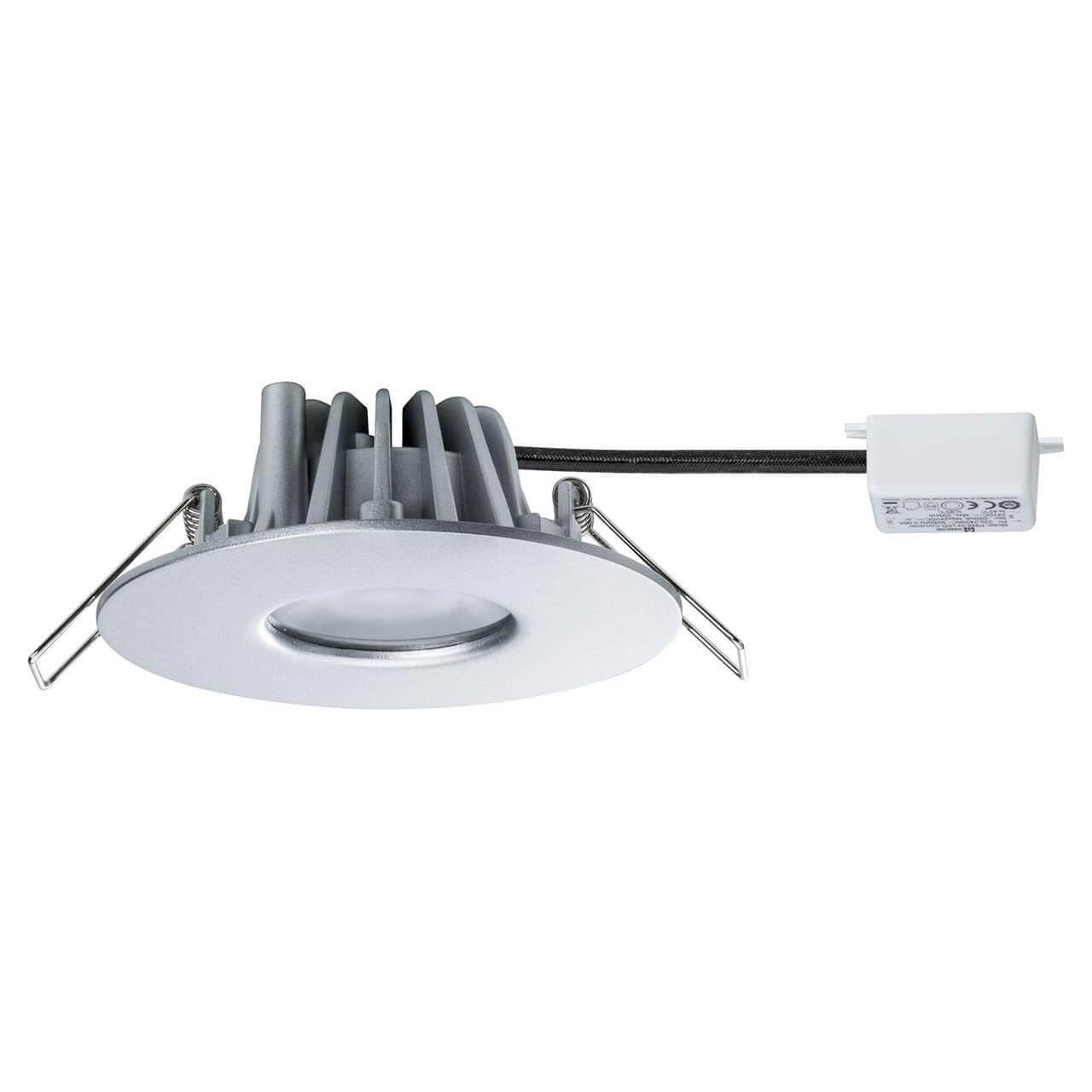 Уличный встраиваемый светильник светодиодный D 9,5 см серебристый House Downlight 79667 PAULMANN HOUSE DOWNLIGHT 00-3896014 Серебро  - Вид №1