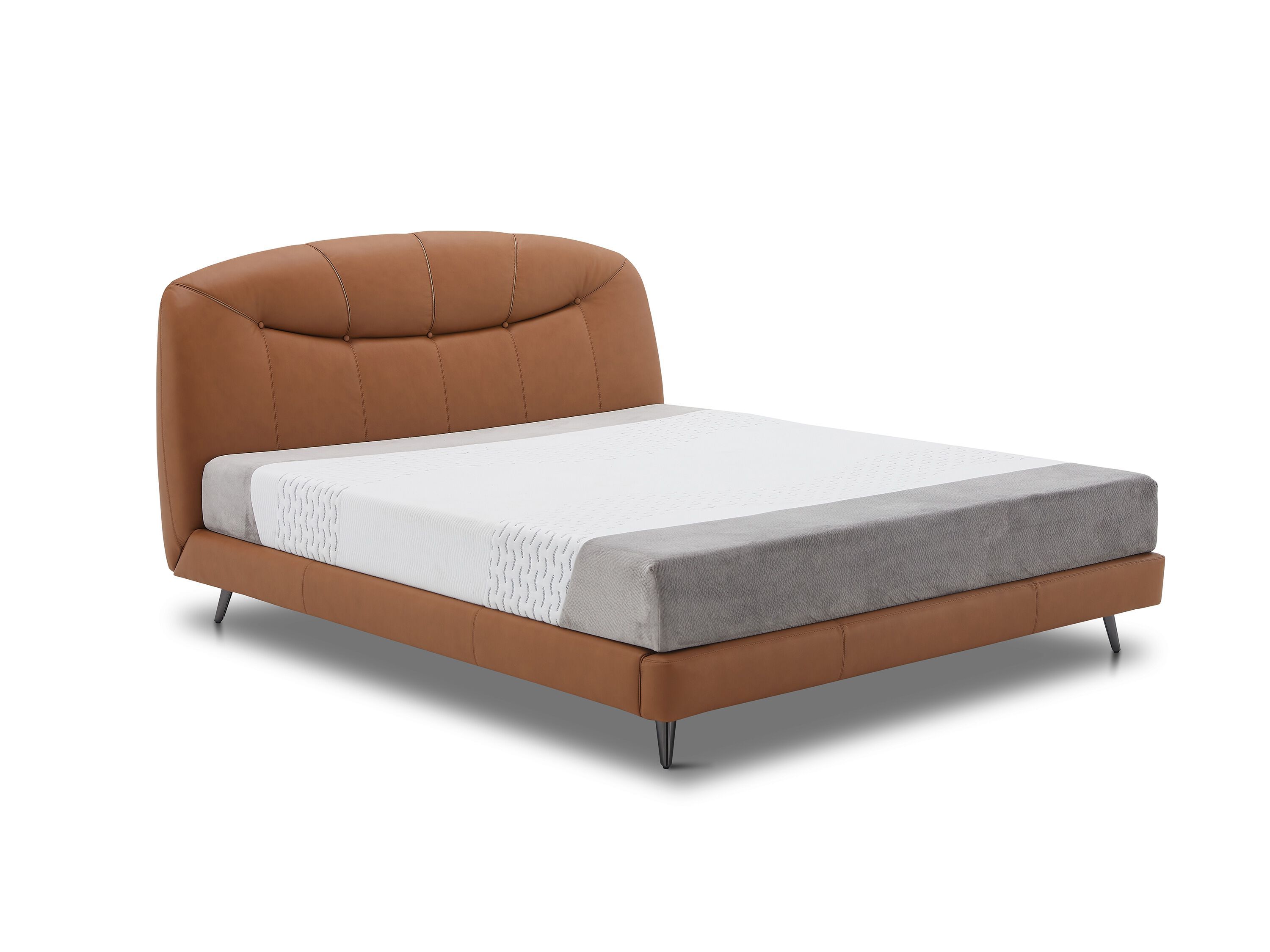 Полуторная кровать с кожаной обивкой CAMPO DE' FIORI COZ638 ARCH-00119647 - Вид №2