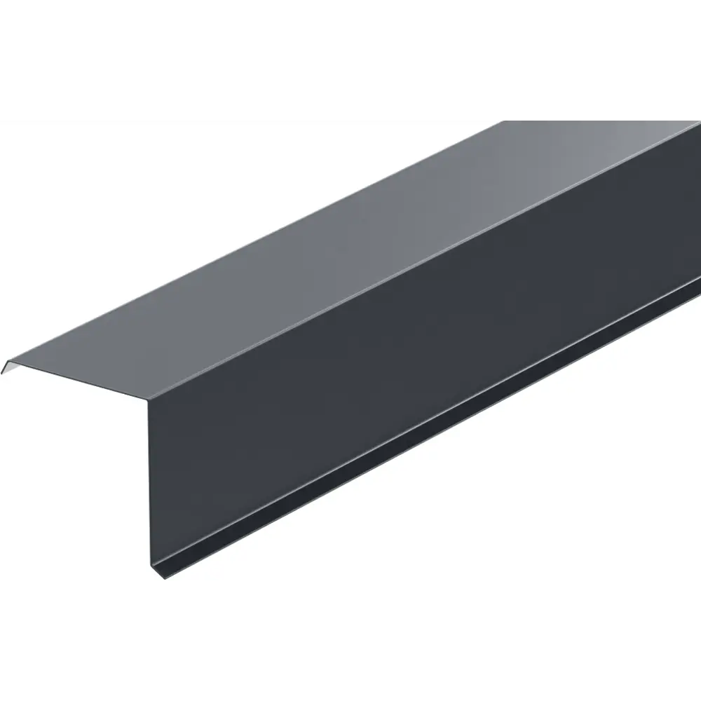 Планка торцевая 90x90x2000 мм 0.4 мм RAL 7024 темно-серый ВЕГА STLM-2087495