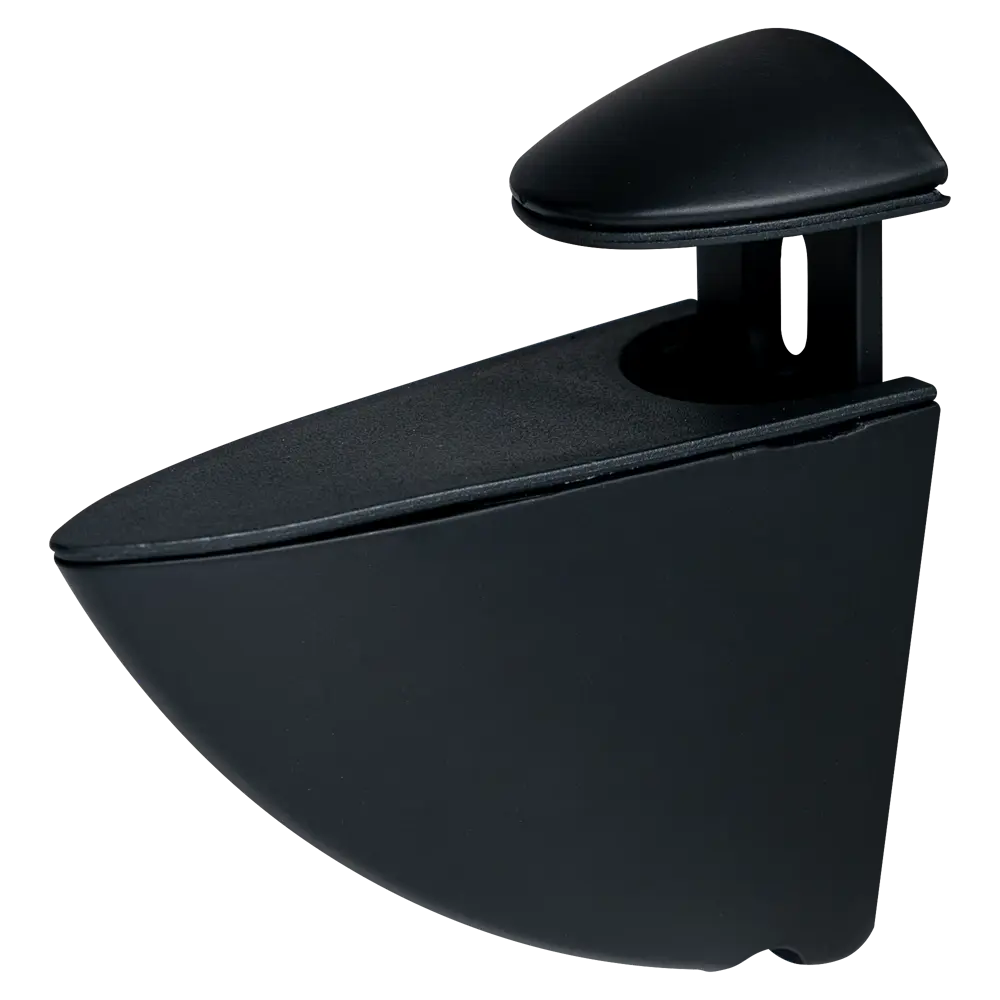 Полкодержатель Пеликан 70x27x60 мм ЦАМ цвет черный Santreyd STLM-2159009