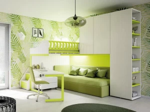 Moretti Compact Модульная спальня лофт из дерева для мальчиков