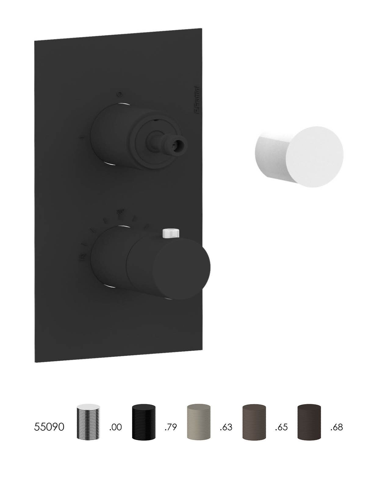 Термостатический смеситель для душа с переключателем Rubinetterie Frattini ARCH-00071669 - Вид №13