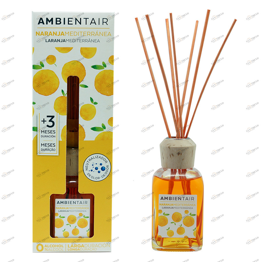 Диффузор ароматический 100 мл "Средиземноморский апельсин" AMBIENTAIR  00-3881124 Оранжевый 