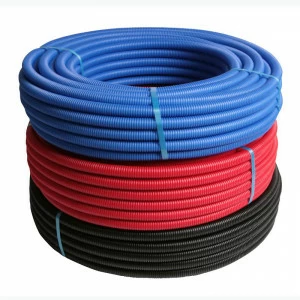 Труба металлопластиковая в гофре Henco 20 синяя