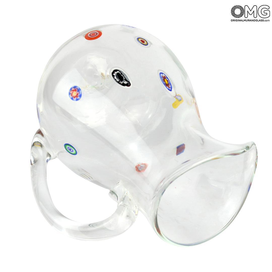 4360 ORIGINALMURANOGLASS Кувшин Сорренто - пятнистый - муранское стекло OMG 18 см  - Вид №1