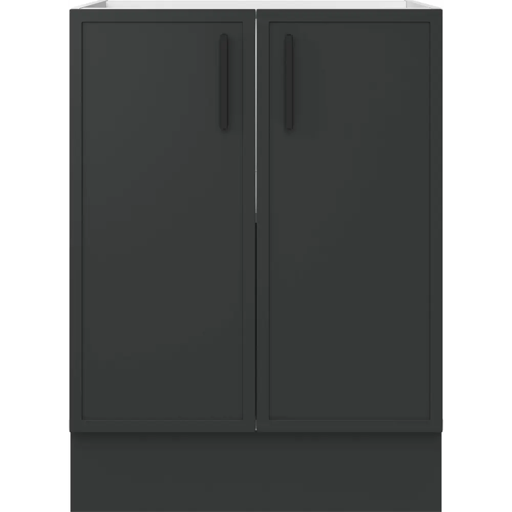 Кухонный шкаф напольный Неро 60x82.5x58 см МДФ цвет графит DELINIA STLM-2039887 - Вид №3