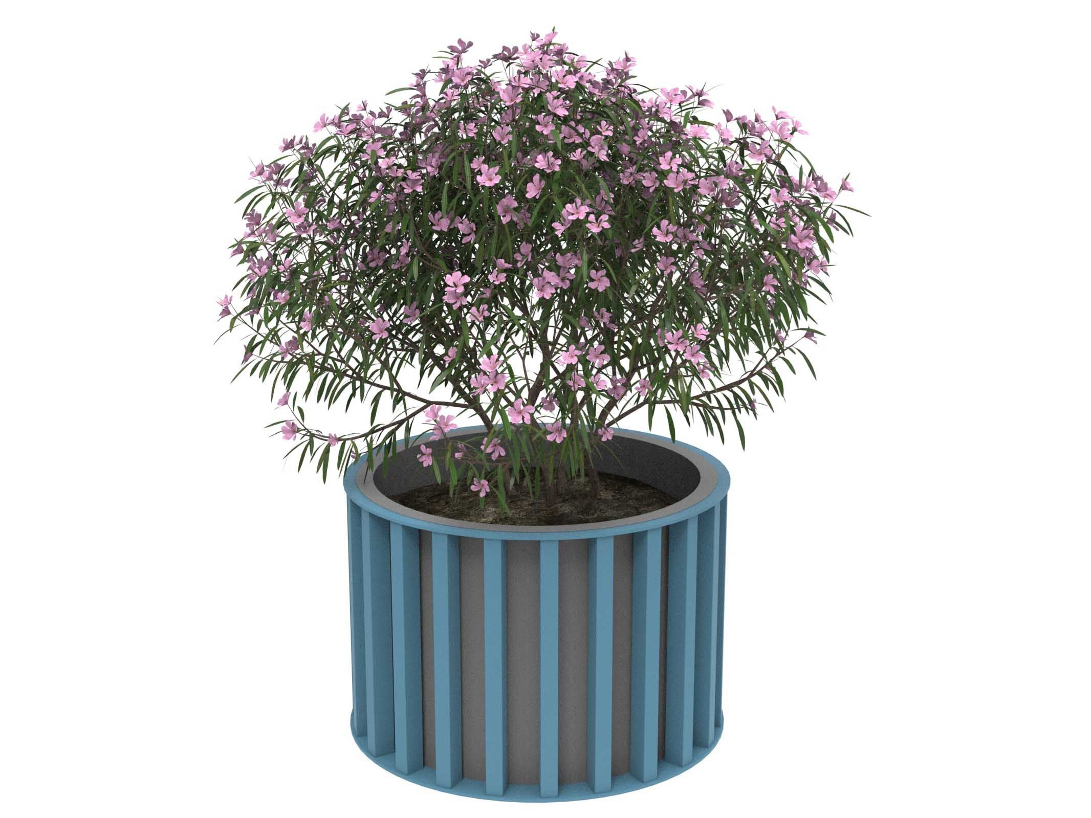 Оцинкованная сталь круглый низкий плантатор Lazzari Динамо ARCH-00115712 - Вид №28