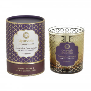6880933.0003A ДЕКОР НАСТОЛЬНЫЙ - ПОДСВЕЧНИК СО СВЕЧОЙ LAVENDER&LEMONGRASS TO4ROOMS