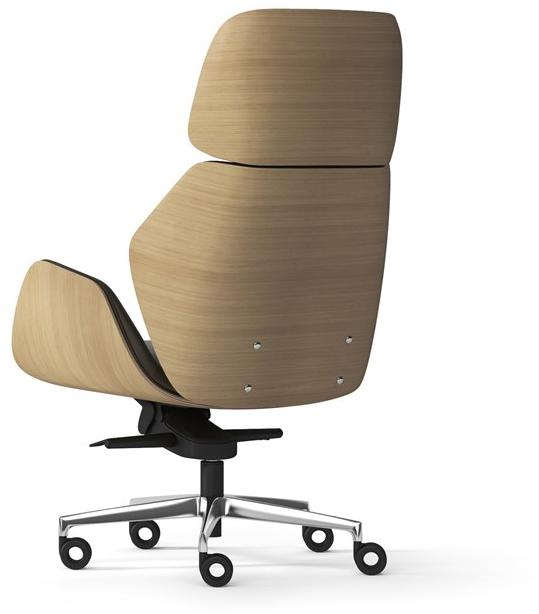 Arte & D 5-спицевое кресло для руководителя с подлокотниками Haiku wood Wc8060og  - Вид №1