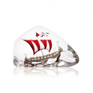 33911 Скульптура "Корабль викингов", красная/коричневая, 160/100 мм. Maleras