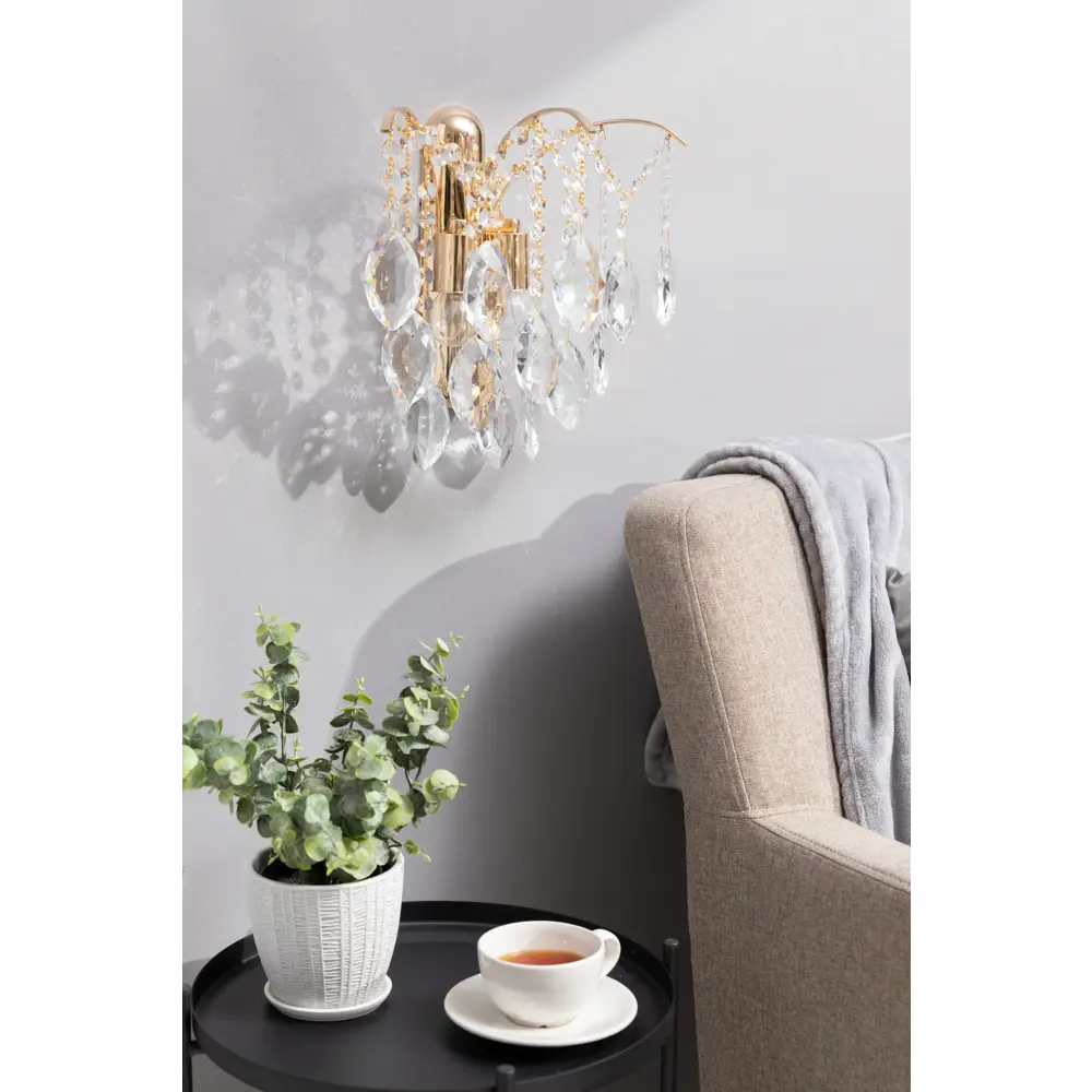 Бра «Бриз 8» E27х2 60 Вт цвет золотой DE CITY STLM-2192323 - Вид №7