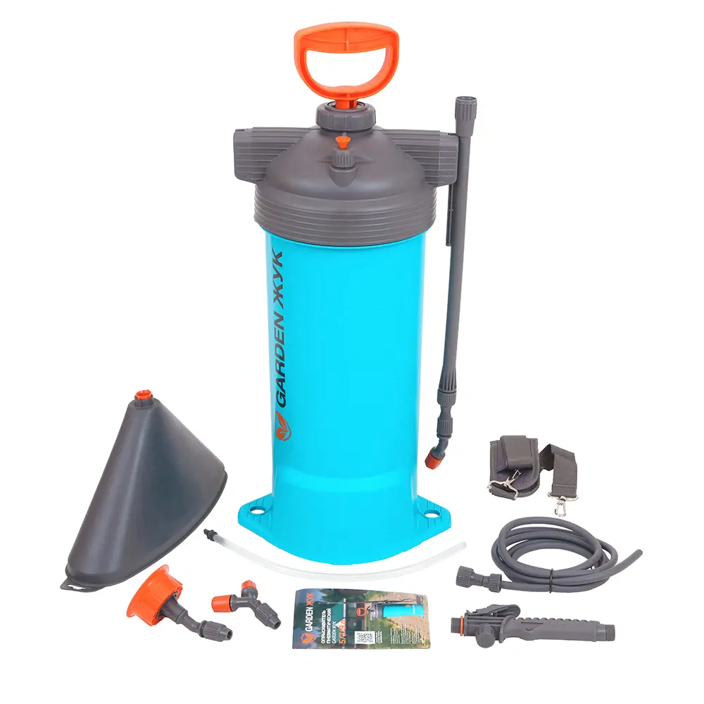 Опрыскиватель для сада наплечный Garden Жук 8 л бирюзовый STLM-2157357 - Вид №1