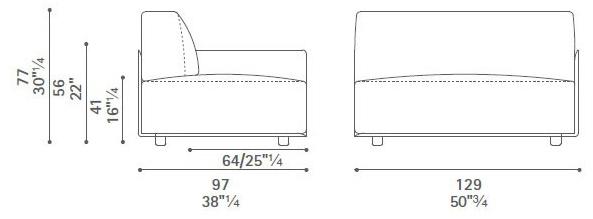 Poltrona Frau Модульный секционный диван La collezione - divani e poltrone sun-id-1411513 - Вид №16