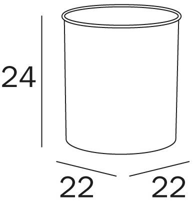 INDA® Мусорный ящик из нержавеющей стали Inox A14010 - Вид №1
