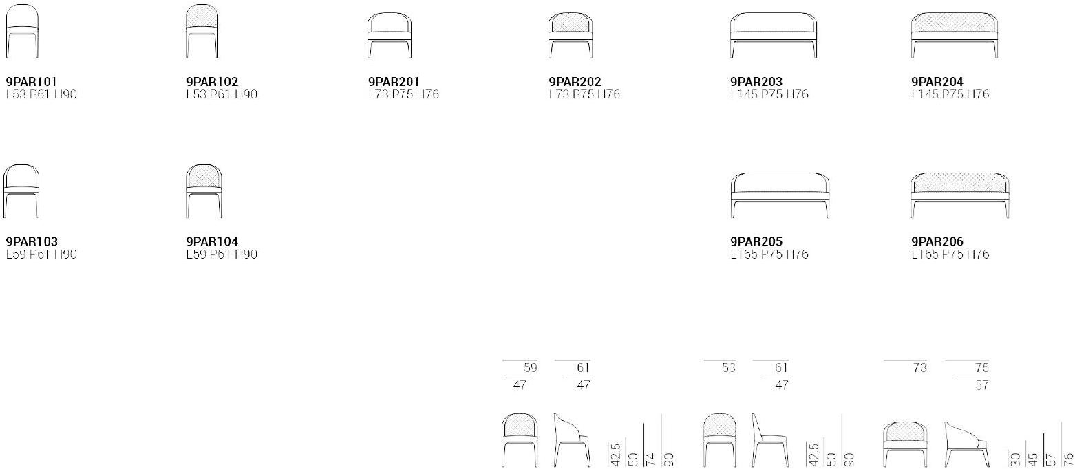 Marelli Кресло из ткани с подлокотниками Paris sun-id-1466023 - Вид №12