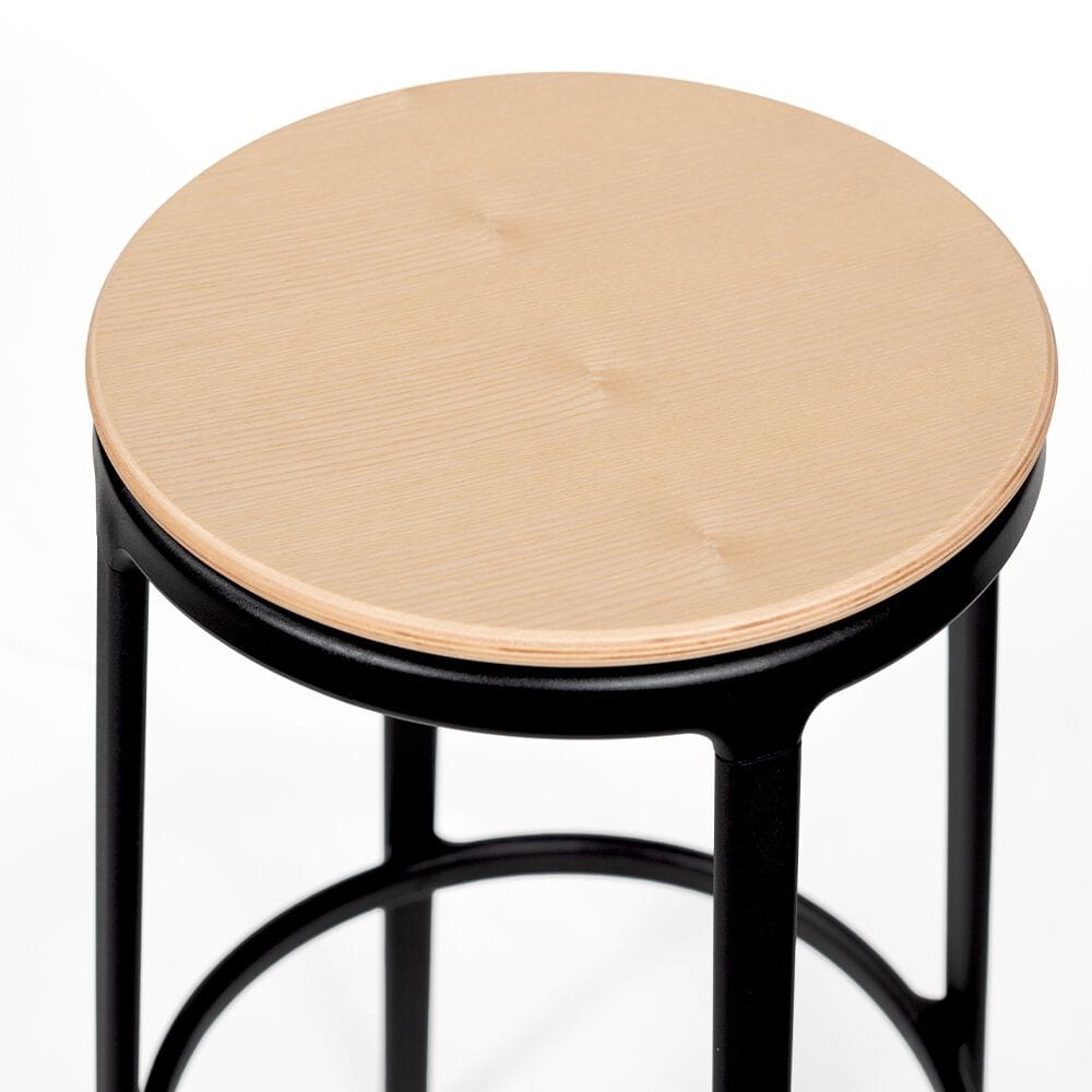 Высокий стальной табурет с подставкой для ног Infiniti ARCH-00130413 - Вид №4