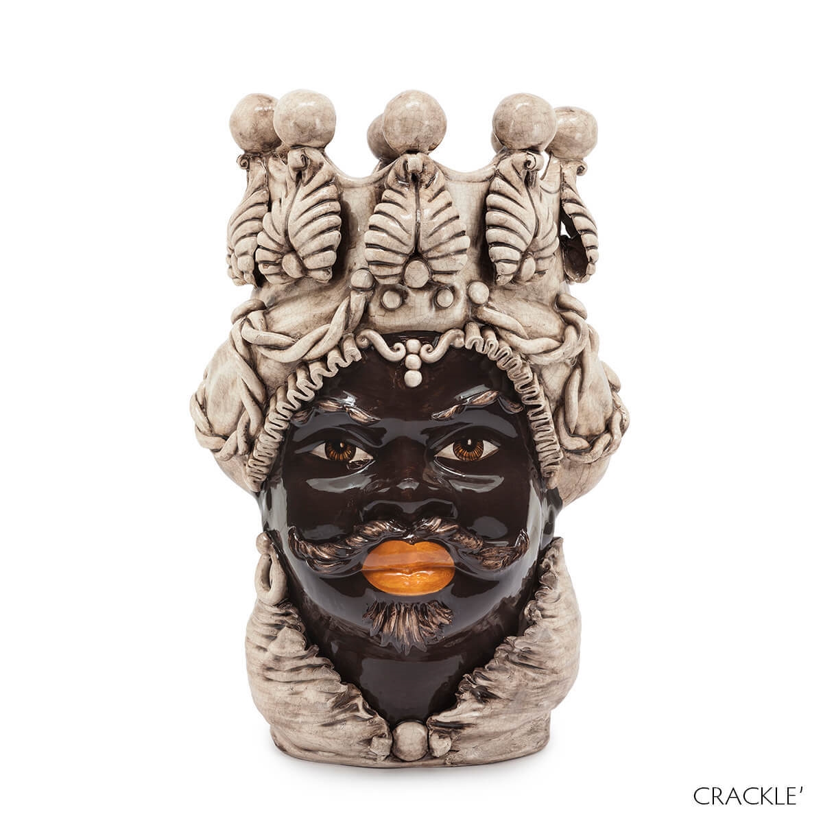 200655-CR ABHIKA ВАЗА МУЖСКАЯ МОРО БОЛЬШАЯ CRACKLÈ 