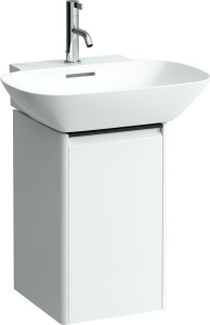 H4030241102631 Шкафчик под раковину , 1 дверца, крепление на петли справа, 1 внутренняя полочка, ручка черный алюминий LAUFEN PRO