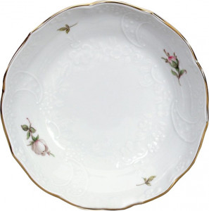 10659694 Meissen Блюдце для чашки кофейной 150мл "Белая роза" (форма - Новый Марсель) Фарфор, Керамика