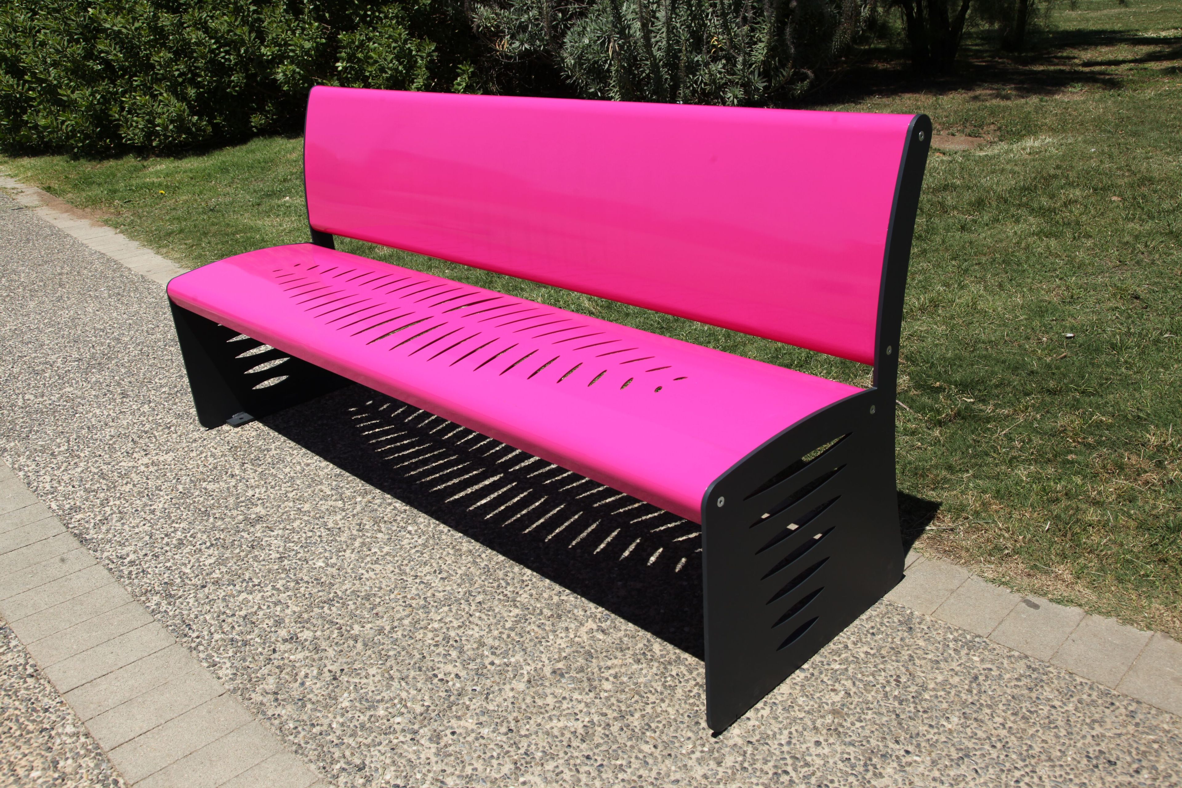 Стальная скамья со спинкой CITYSì перо ARCH-00104598 - Вид №9