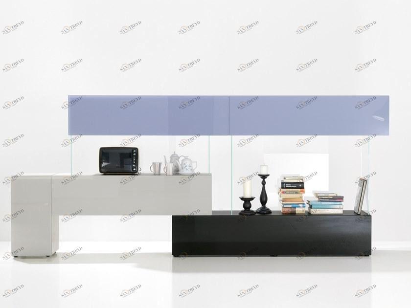 Lago Самонесущая стена из лакированного дерева и стекла Air sun-id-1381627