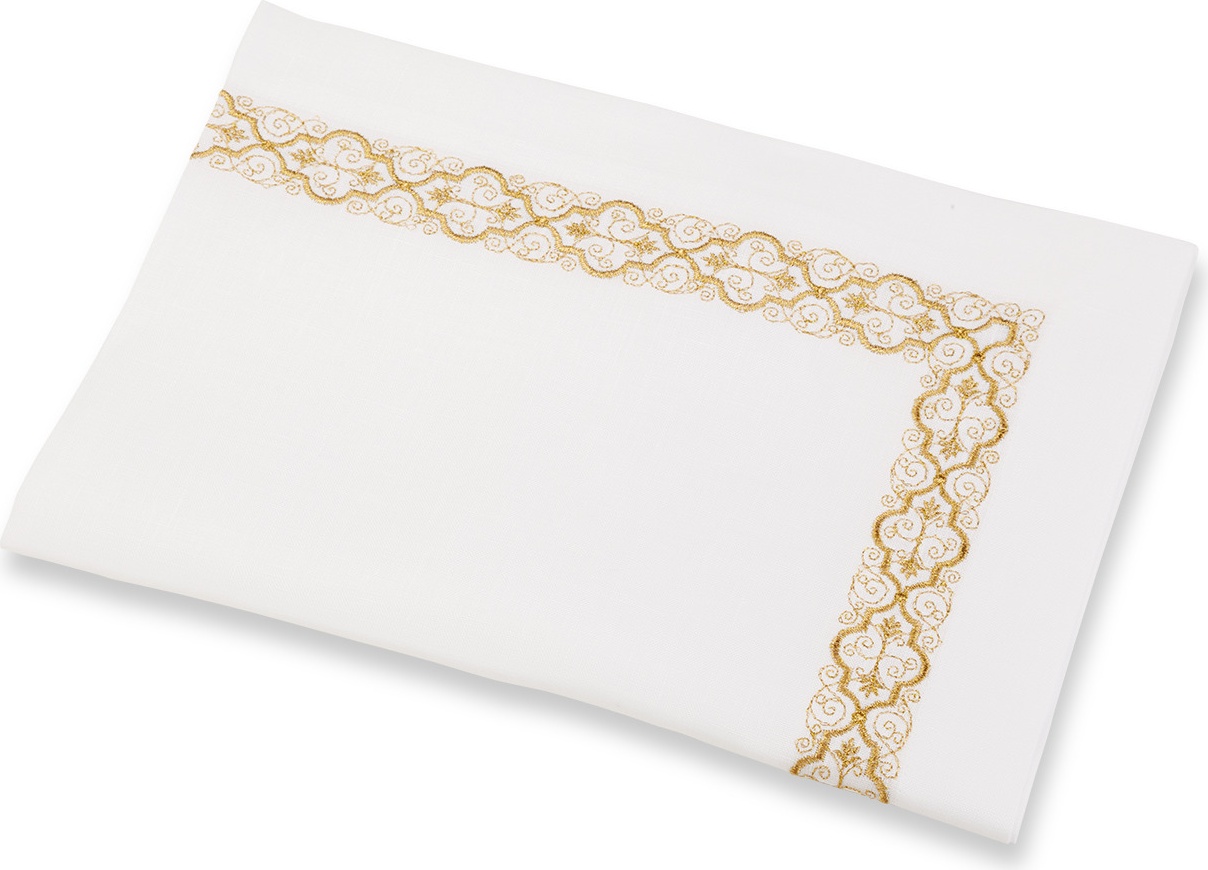 10604817 Weissfee Набор салфеток Weissfee "Комо" 38х54см, 6шт (античное золото) лен 