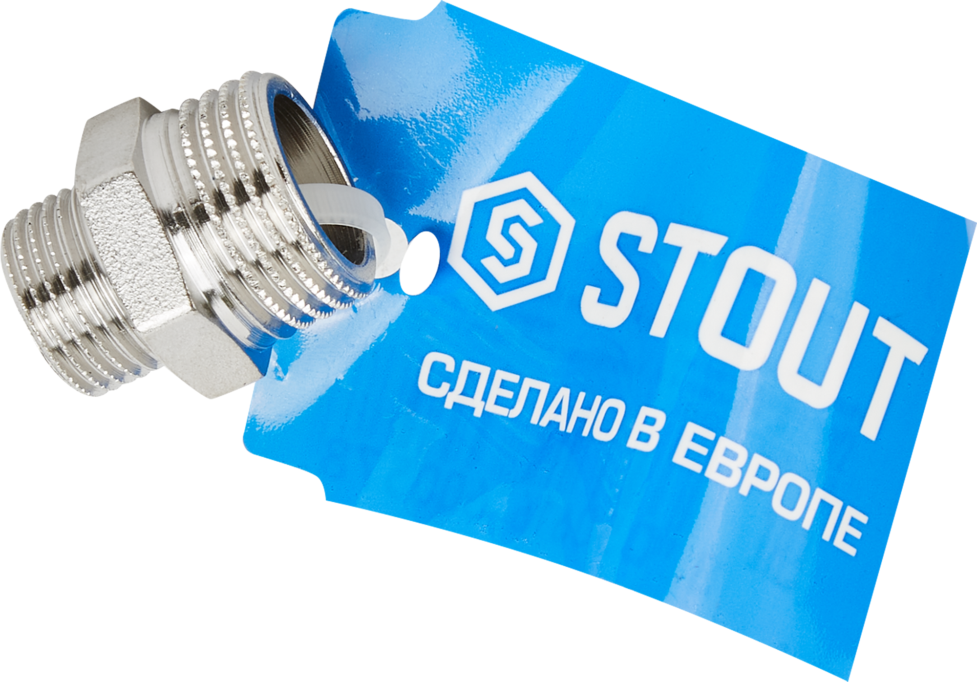 Ниппель STOUT 1/2"x3/8" для водопроводных систем 82238816 STLM-0022621 - Вид №3