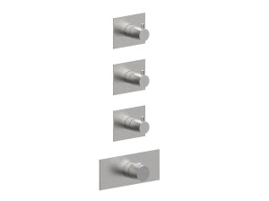 Термостатический смеситель для душа с 4 отверстиями из нержавеющей стали