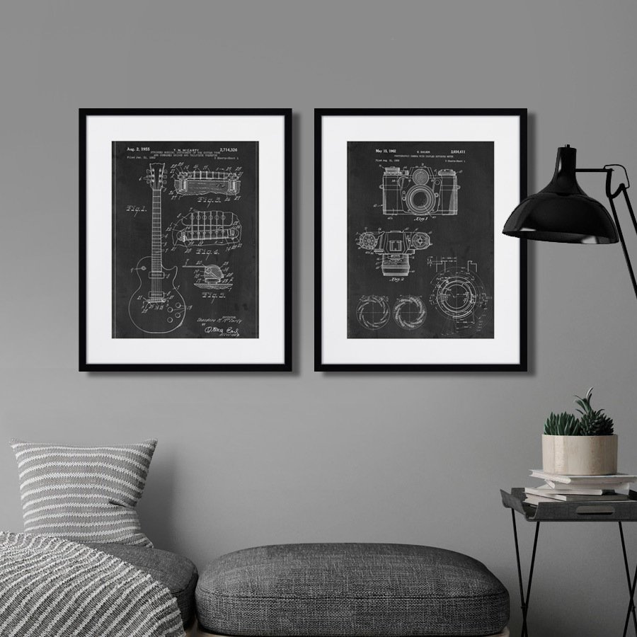 Картина в раме 52х42 см Photocamera, 2017г. КАРТИНЫ В КВАРТИРУ  264557 Белый;черный  - Вид №2